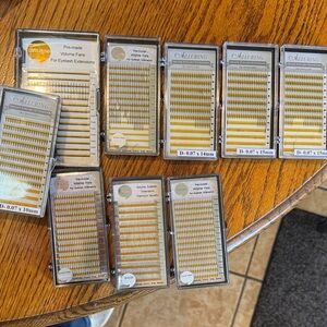 Alluring professional, lash extension supplies. 29 packs new and used.